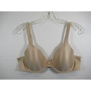 Barely There We Have Your Back Satin Bra 38B Beige Underwire 4126